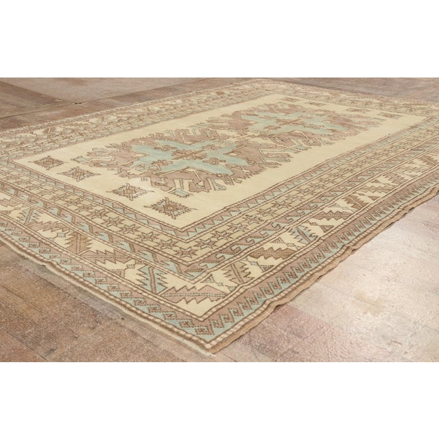 Contemporary Turkish Kazak Rug, 05'07 X 07'09 For Sale - Image 9 of 10