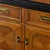 Dorothy Draper style campaign credenza made by esteemed US furniture maker Thomasville circa 1970s. Old growth flaxen...