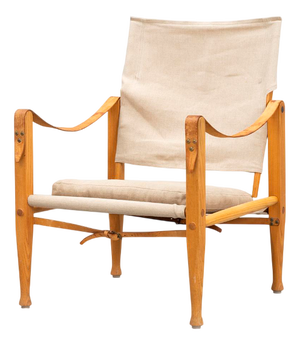 Vintage Canvas Safari Lounge Chair by Kaare Klint for Rud Rasmussen, 1960s