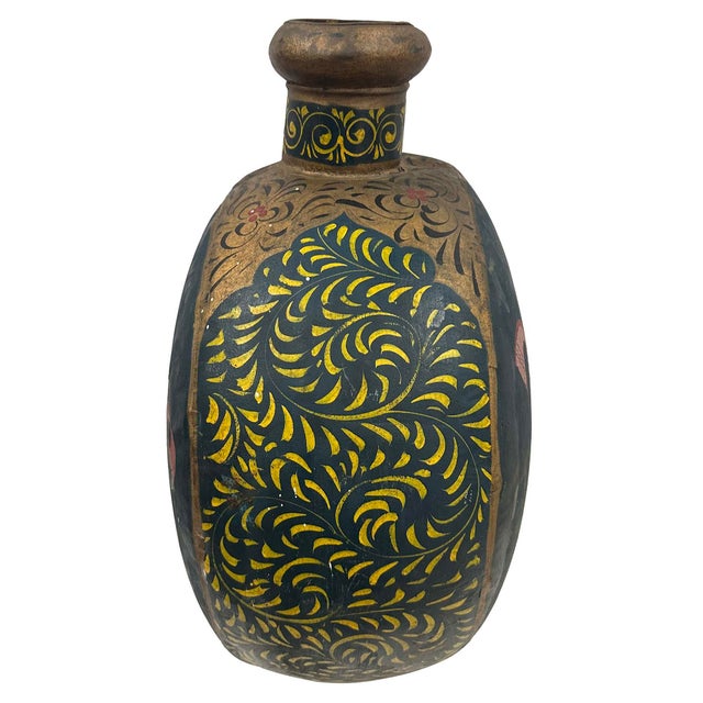 Indian Mid 20th Century Vintage Mughal Metal Water Vessel From Rajasthan India For Sale - Image 3 of 10