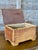 English Vintage Tortoiseshell Bamboo & Woven Rattan Lidded Storage Box For Sale - Image 3 of 12