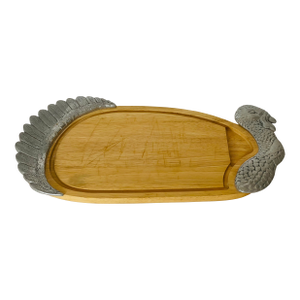 1970s Thanksgiving Turkey Cutting Board or Platter