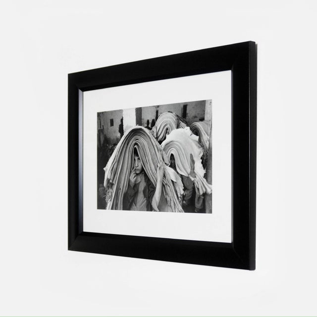 Figurative Vintage Framed Fine Art Photography Print 'Children at Work in the Hide Market, Fes, Morocco, 1978 by Marc Riboud For Sale - Image 3 of 8