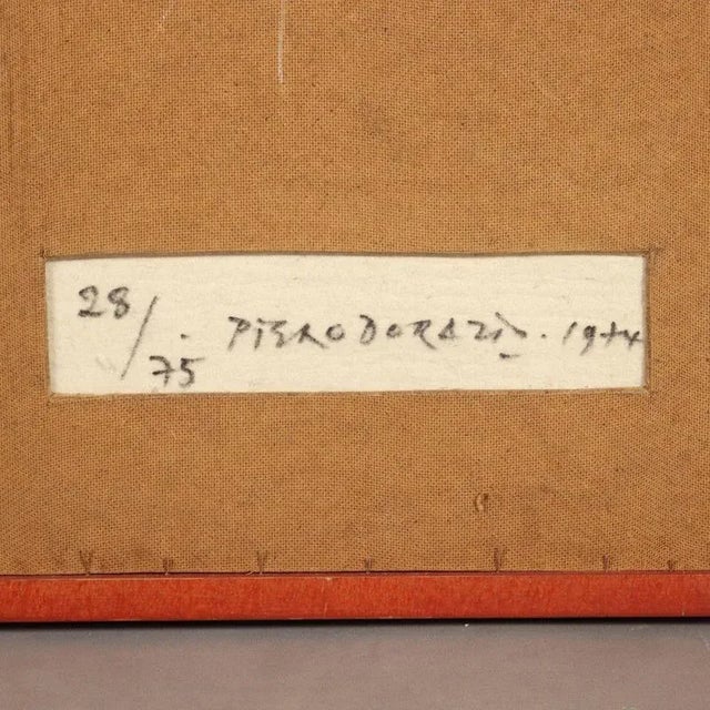 Piero Dorazio, Collage, Felt Fragments on Panel, Framed For Sale - Image 10 of 11