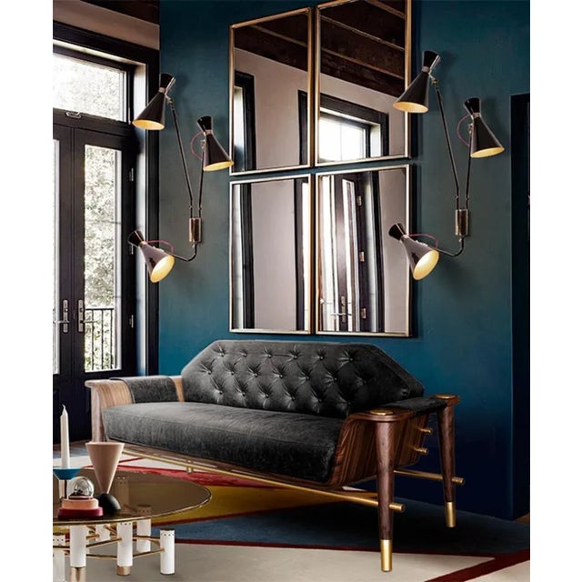 Metal Curtis Sofa by Essential Home For Sale - Image 7 of 9