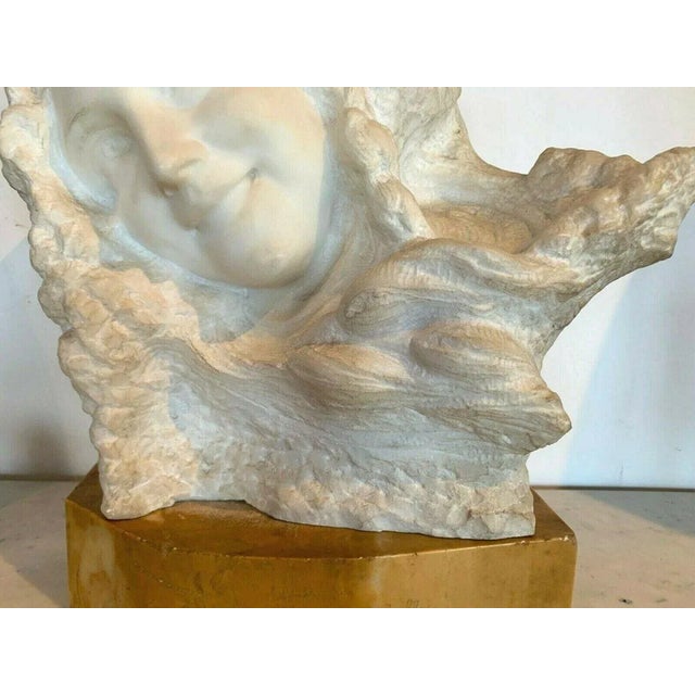Prof. Pattarino, Sculpture, 20th Century, Carrara Marble For Sale - Image 5 of 12