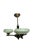 Glass Art Deco Style Bakelite Chandelier, Poland, 1950s For Sale - Image 7 of 15