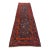 1970s Indigo Persian Sarab Diamond Lattice Runner Rug - 3'10" X 11'9" For Sale