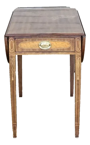 Henredon Historic Natchez Collection Mahogany Pembroke Table Drop Leaf Table