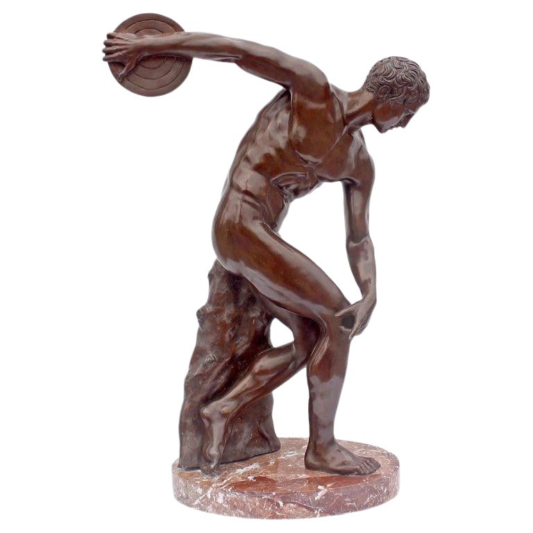 "The Discus Thrower" Bronze Grand Tour Sculpture Chairish