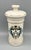 Mid 20th Century Vintage Blair Apothecary Jar Radix Palmae Christi With Lid – Ceramic Pharmacy Jar – Medical Caduceus – Neoclassical Pharmacy Decor For Sale - Image 5 of 14