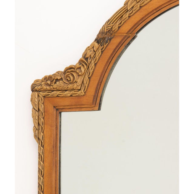 Neoclassical Style Fruitwood Framed Mirror For Sale In New York - Image 6 of 7