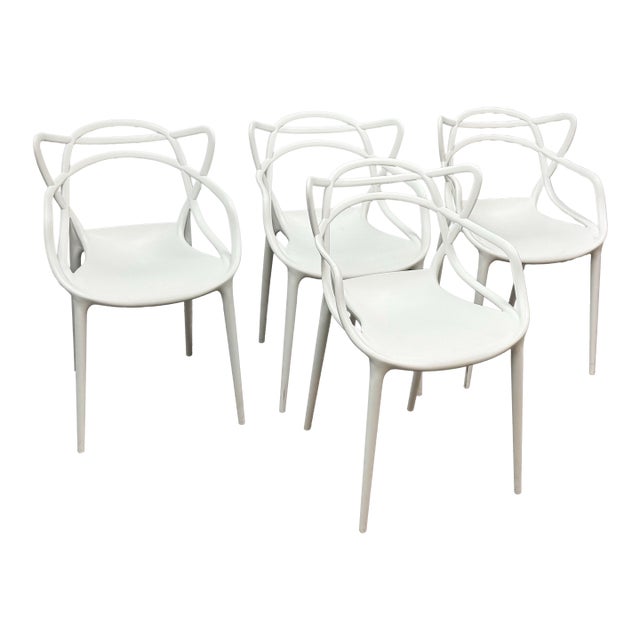 In the Style of Kartell Masters Dining Chairs, Set of Four For Sale