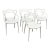 In the Style of Kartell Masters Dining Chairs, Set of Four For Sale