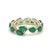 Natural 3.90 CTS Zambian emerald snake band ring in 18k gold For Sale - Image 4 of 18