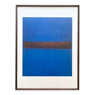Mark Rothko Vintage Lithograph Print Framed Abstract Expressionist Poster " Untitled " 1969 For Sale