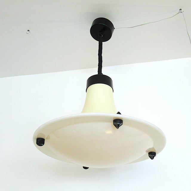 Italian Pendant Lamp from Guzzini, 1970s, in Good conditions. Designed 1970 to 1979 This piece is designed in the style of...