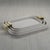 Córdoba Leather Tray with Metal Handles, Medium For Sale - Image 4 of 7