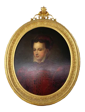 19th Century, Oil on Canvas, Lady in 16th Century Dress