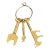 Vintage Brass Decorative Skeleton Keys For Sale