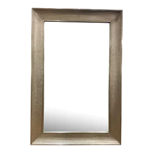 Villa and Home Modern Hammered Silver Finished Melinda Wall Mirror