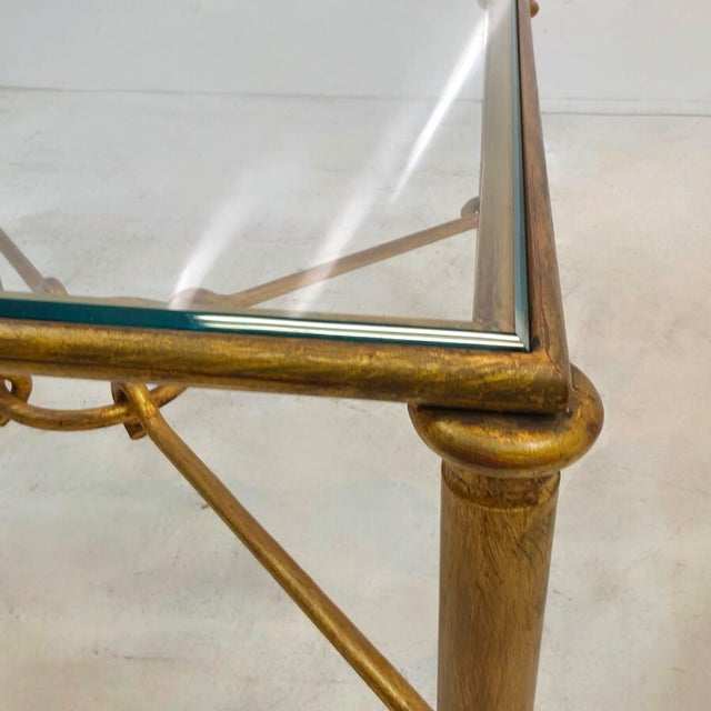 Gold Plated Model Hérmes Coffee Table from Banci, Italy, 1960s For Sale - Image 4 of 7