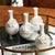 Art Deco 4-Piece Cameo Long Neck Porcelain Bud Vase Set For Sale - Image 3 of 5