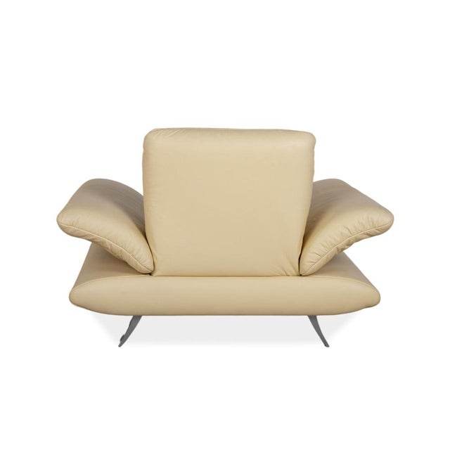 Rossini Armchair in Yellow Leather from Koinor For Sale - Image 13 of 15