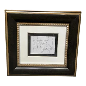 Framed Pen & Ink Drawing by R. G. Serrano, 2007, Original