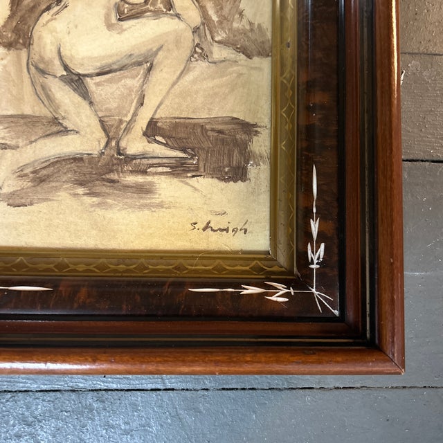Contemporary Contemporary Original Female Nude Figure Painting by Stephen Heigh “Study” For Sale - Image 3 of 4