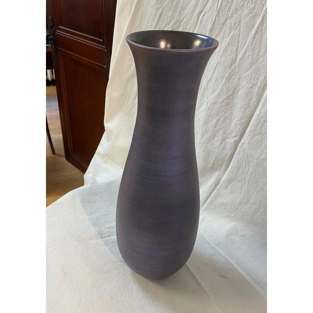 Blue Indigo Blue Maitland Smith Vintage Vase For Sale - Image 8 of 11