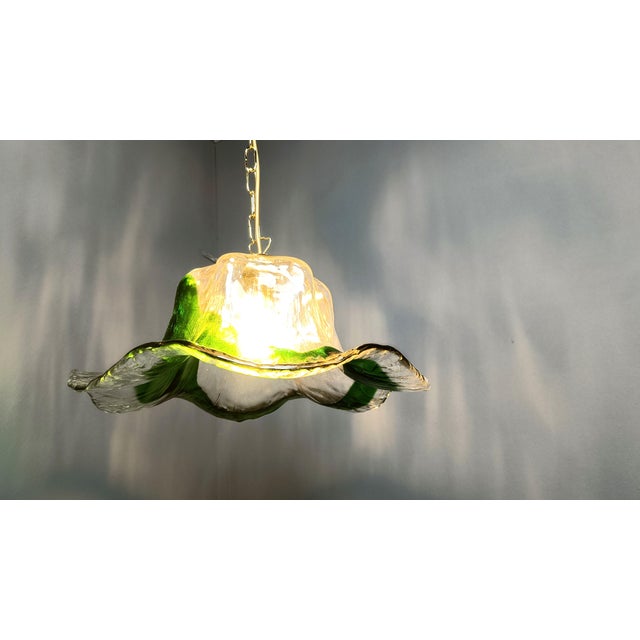 Vintage Murano Glass Pendant Light from Mazzega, 1960s For Sale - Image 9 of 11