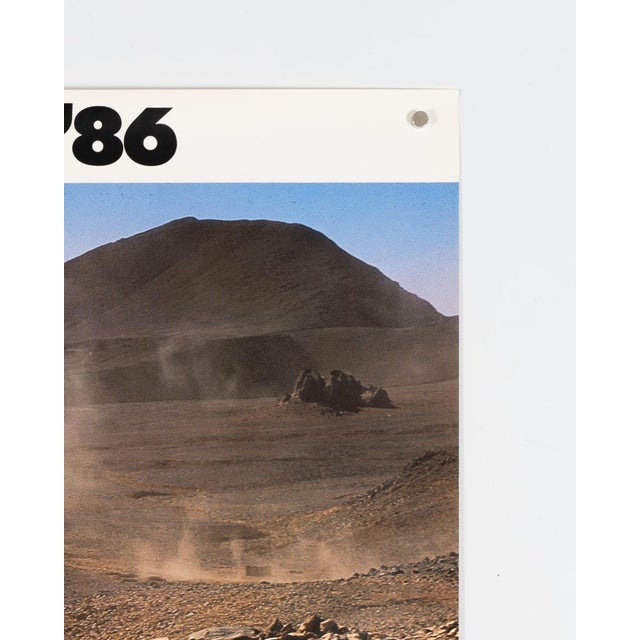Paper Vintage Porsche Poster, 1986 For Sale - Image 7 of 9
