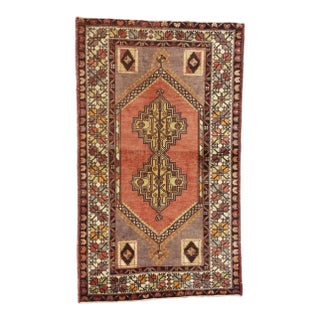Mid 20th Century Vintage Turkish Oushak Rug, 03'07 X 05'11 For Sale