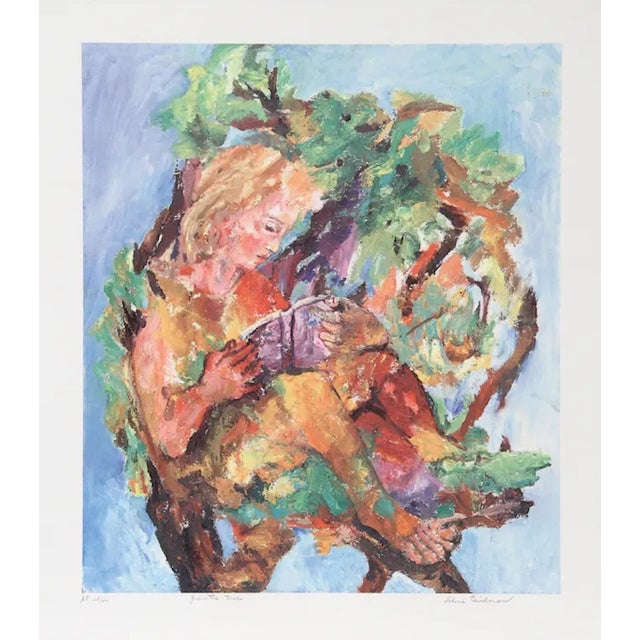 Sabina Teichman, "Girl in the Tree," Lithograph For Sale