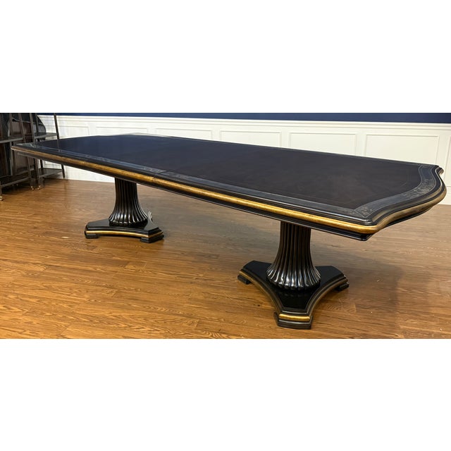 Modern Maitland - Smith Transitional Style Walnut Dining Table For Sale - Image 3 of 18
