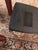 Wood Sculptural Red & Black Glass-Top Dining Table For Sale - Image 7 of 8