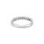 Metal Tiffany & Co. Tiffany Forever Platinum 0.27ctw Half-Circle Diamond Band Ring, Size 4.5 For Sale - Image 7 of 9