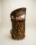 Rustic Vintage Mexican Equipale Leather & Wood Drum Chair – Rustic Southwest Barrel For Sale - Image 3 of 4