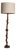 1960-1969 France Rich Walnut Brown Carved Walnut Floor Lamp For Sale
