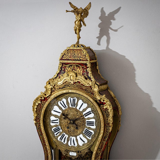 Louis XV Style Grand Cartel Clock with Console from Crosnier à Paris, Mid-19th Century For Sale - Image 6 of 15