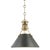 Mark D. Sikes 1 Light Metal No. 2 Pendant, Small, Aged Bronze For Sale
