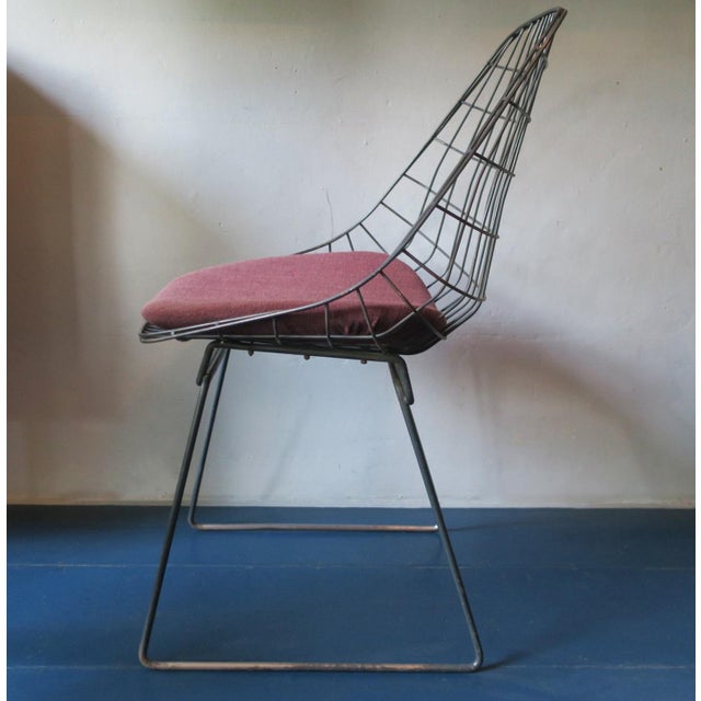 Mid-Century Modern SM05 Wire Chair by Cees Braakman for Pastoe, Netherlands, 1950s For Sale - Image 3 of 14