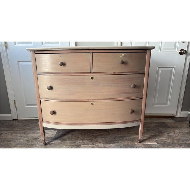 1920s 1920s Mahogany Dresser With Curved Legs For Sale - Image 5 of 6