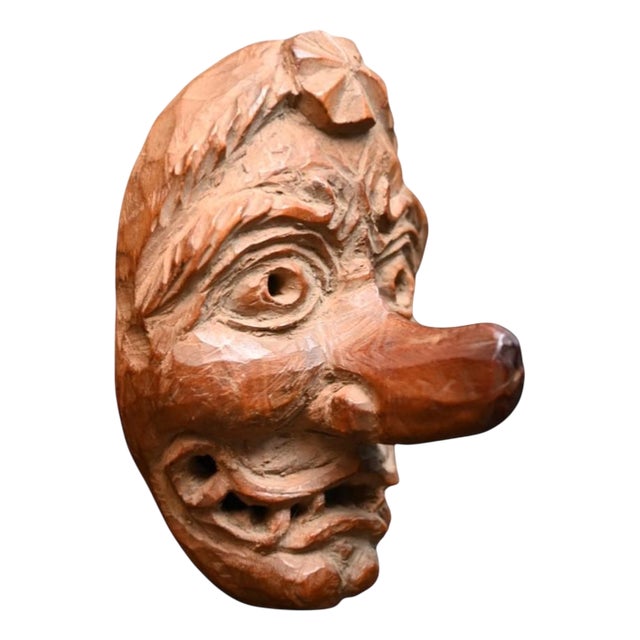 Japanese Netsuke Grotesque Mask For Sale