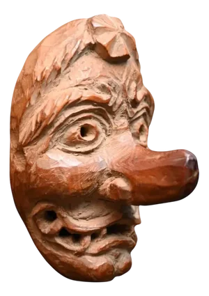 Japanese Netsuke Grotesque Mask