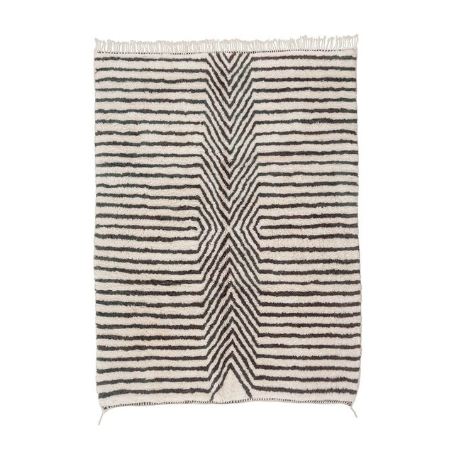 Striking Hand-Knotted Wool Rug by Azele Studio For Sale - Image 10 of 10