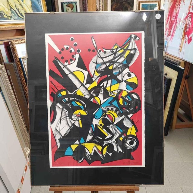 Umberto Mastroianni, Composition, Lithograph For Sale - Image 9 of 9