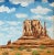 Monument Valley Utah Desert Southwest Landscape Oil Painting Including the Antiqued Gold Wood Frame For Sale - Image 4 of 7