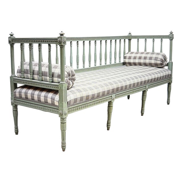 Sengustavian Swedish Bench, 1890s For Sale